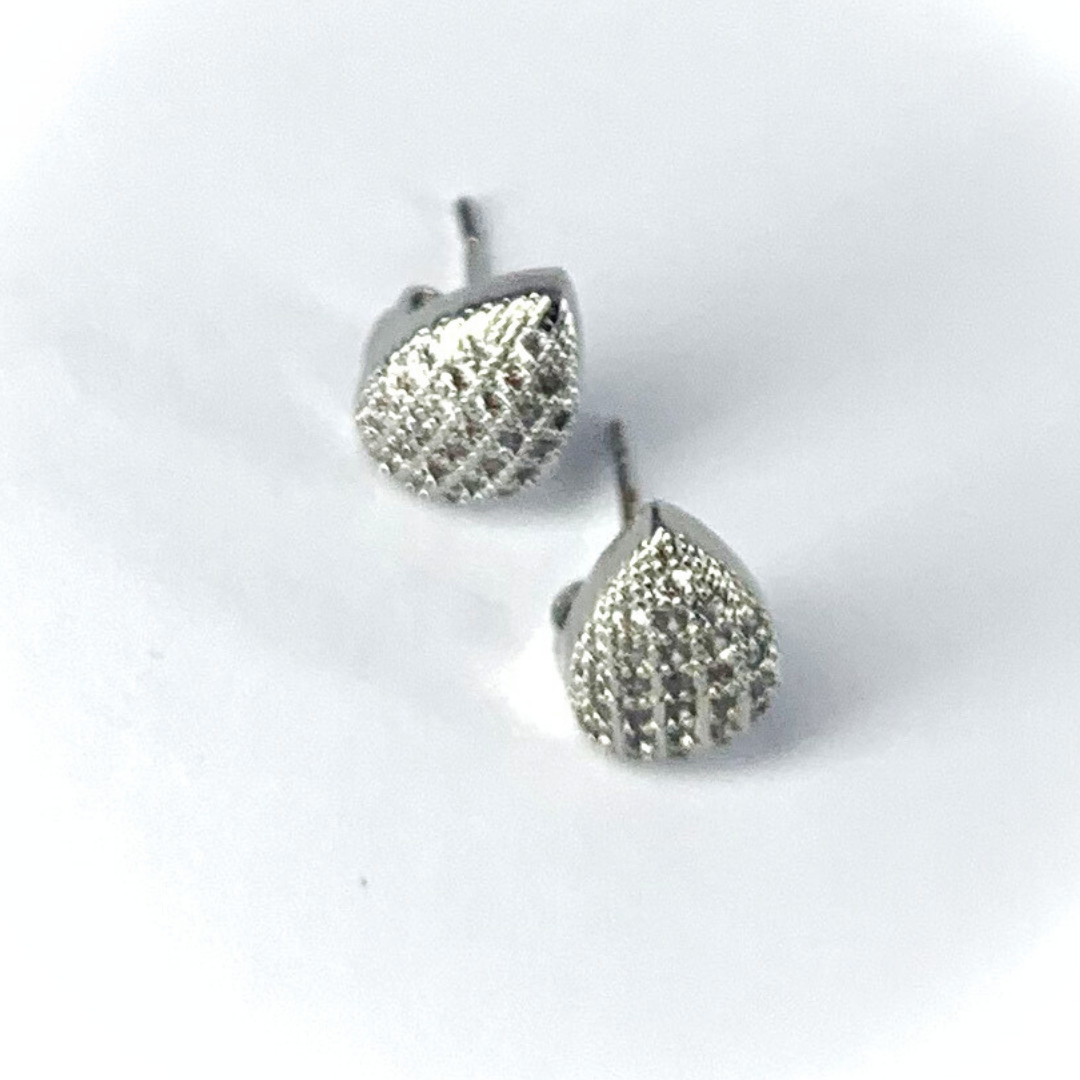 SICILIA SILVER STUD EARRINGS