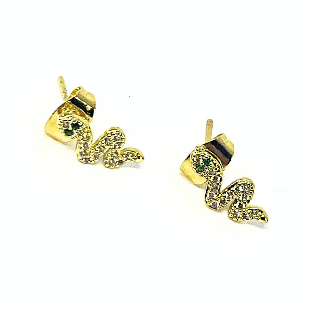 SNAKE STUD EARRINGS