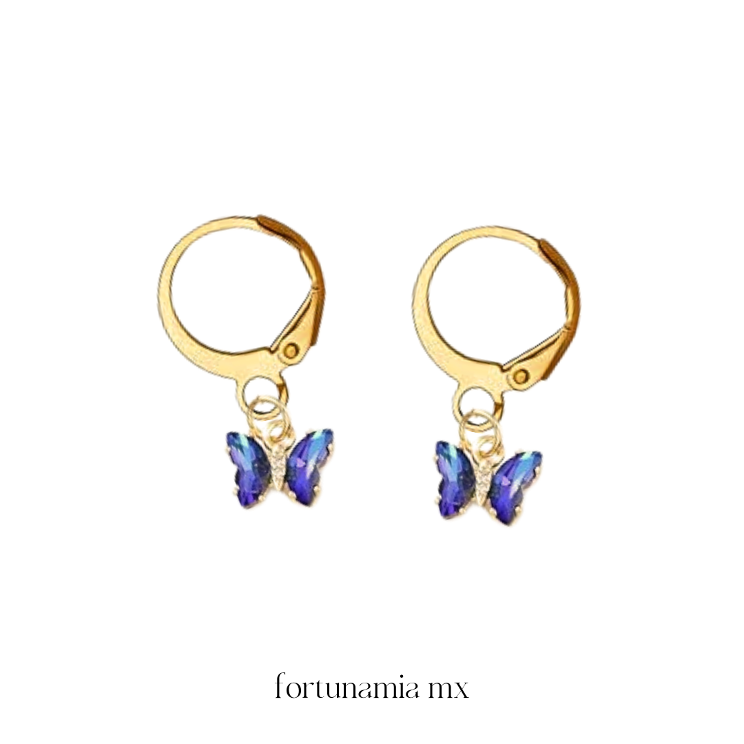 Blue MiniButterfly Earrings