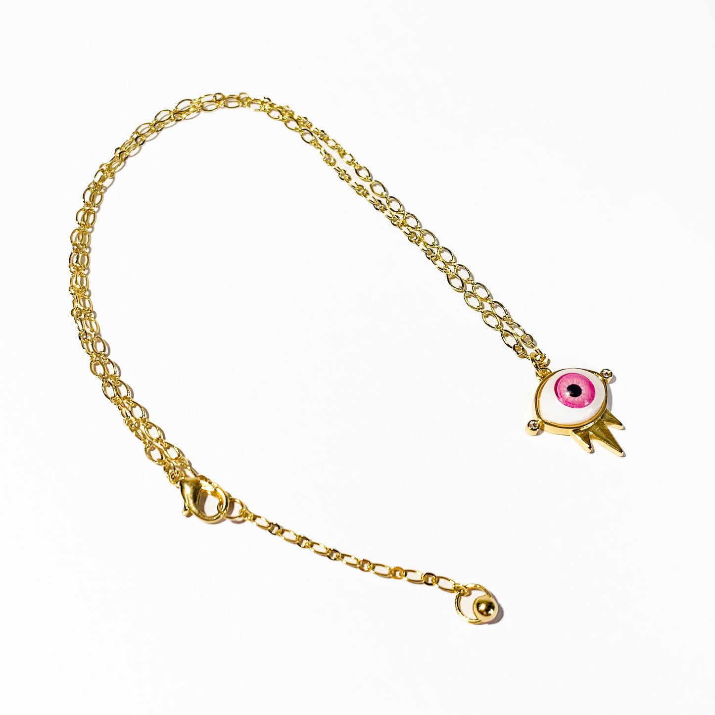 PINK FORTUNE EYE NECKLACE