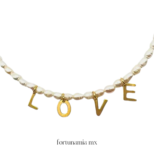 Love Pearl Necklace