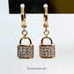 Padlock Zirconia Earrings