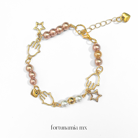 Hamsa Champaign Bracelet