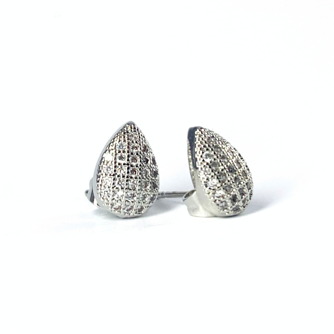 SICILIA SILVER STUD EARRINGS