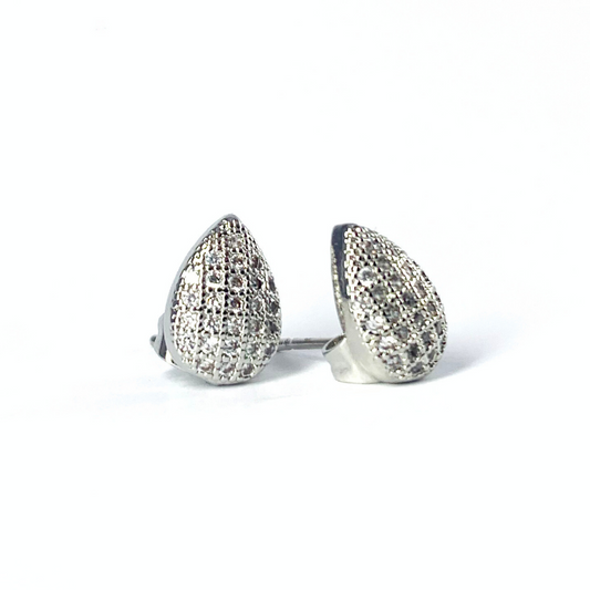 SICILIA SILVER STUD EARRINGS