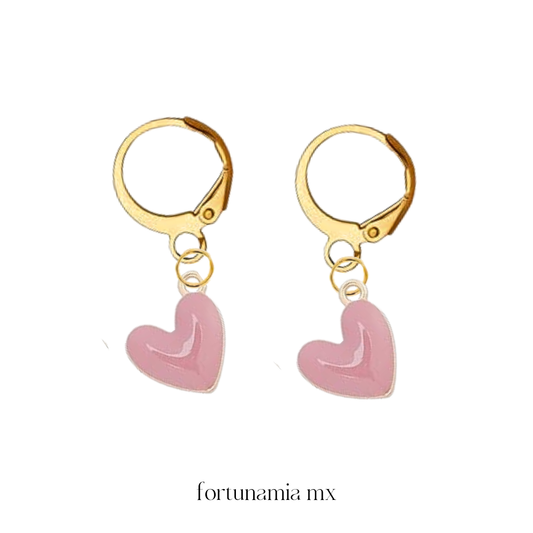 Pink Lizzy Love Earrings