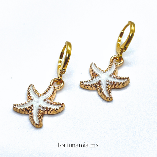 White Star Beach Earrings