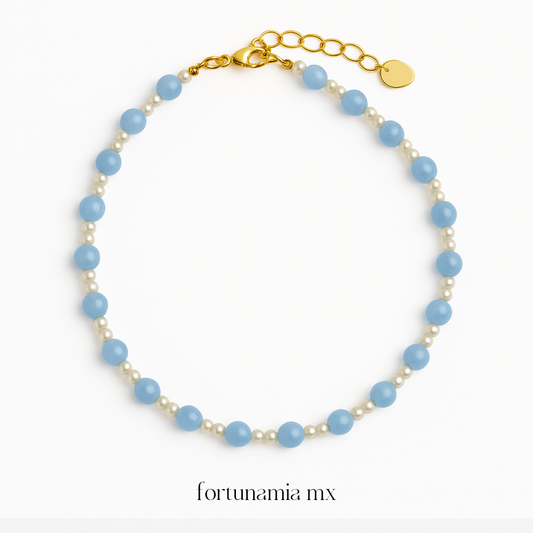 Skyblue Pearl Necklace