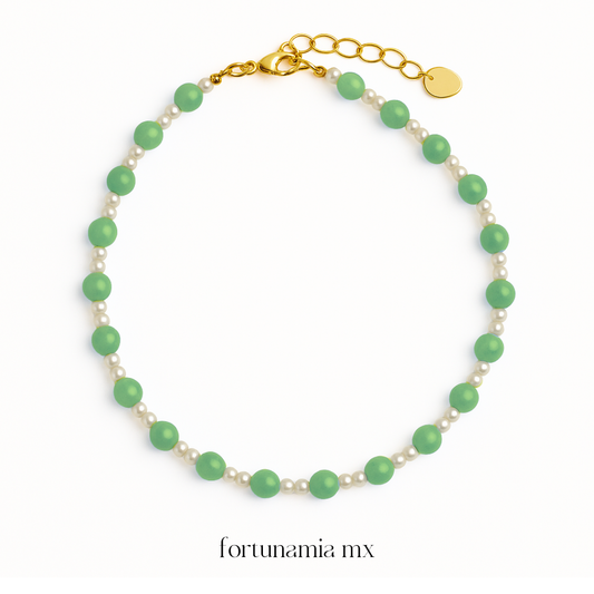 Green Aventurine Pearl Necklace
