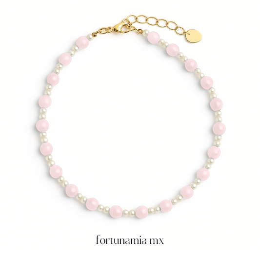 Pale Rose Quartz Neckalce