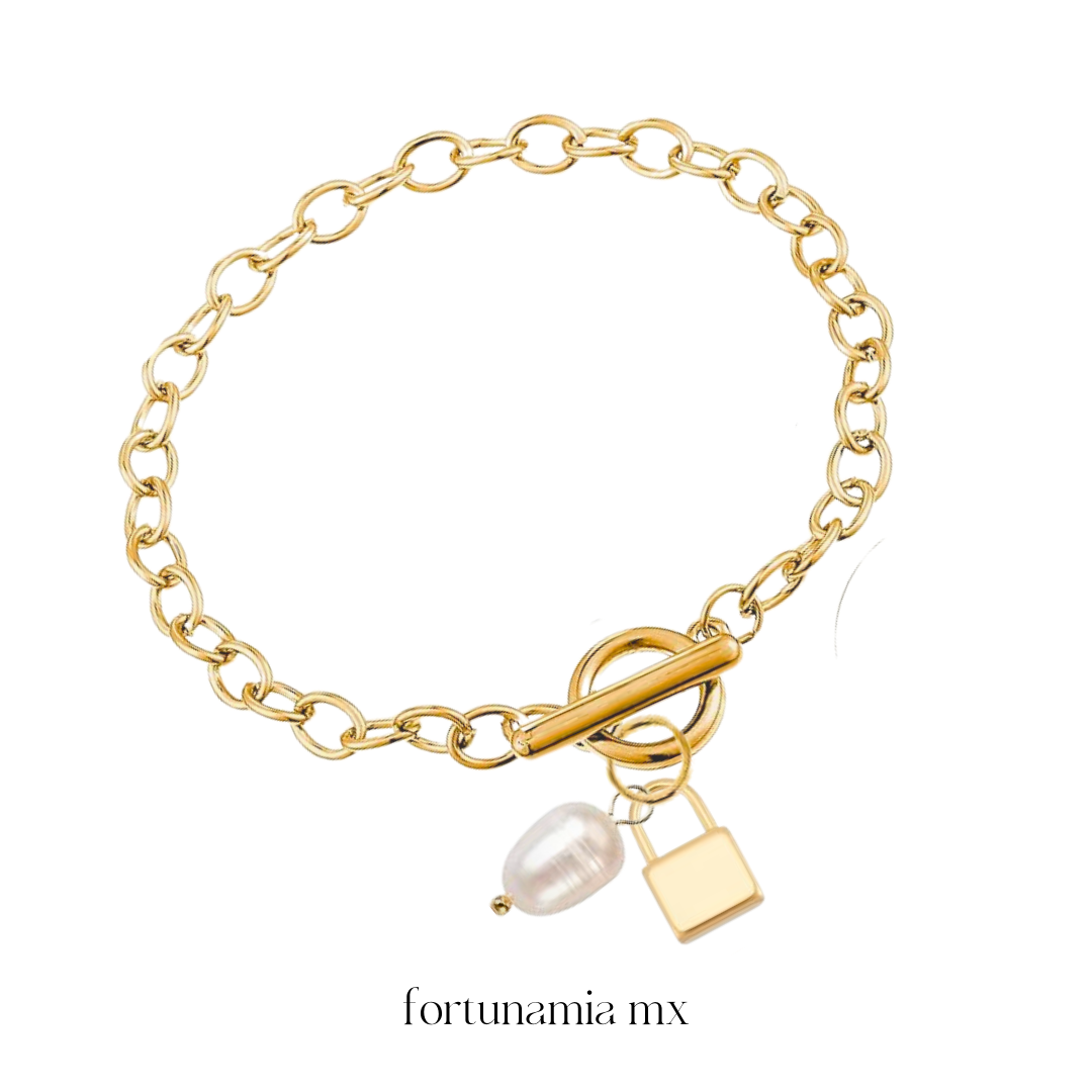 Padlock Golden Bracelet