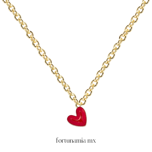 Kelly Red Heart Necklace