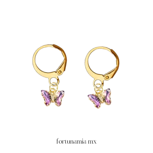 Pink MiniButterfly Earrings