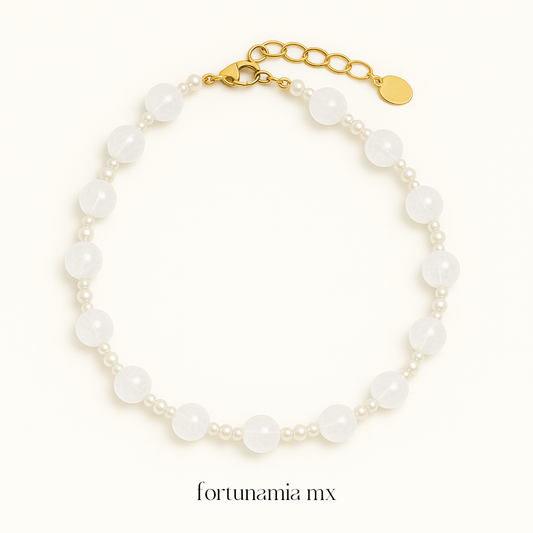 Citrine Pearl Bracelet