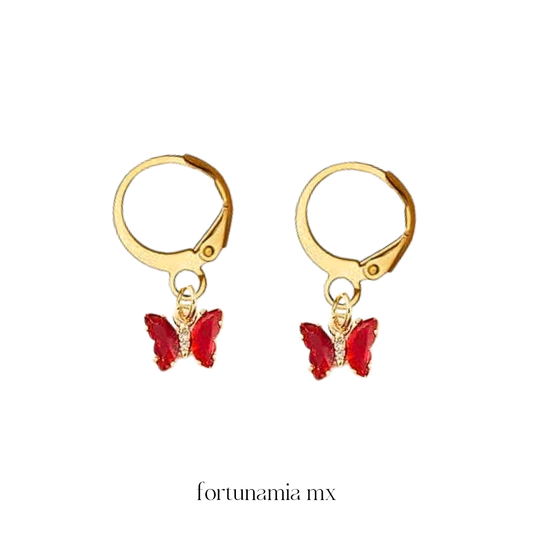 Red MiniButterfly Earrings