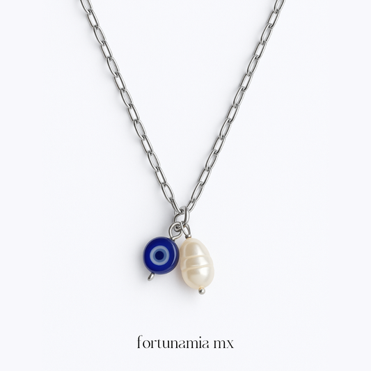 Lucky Eye Silver Neckalce