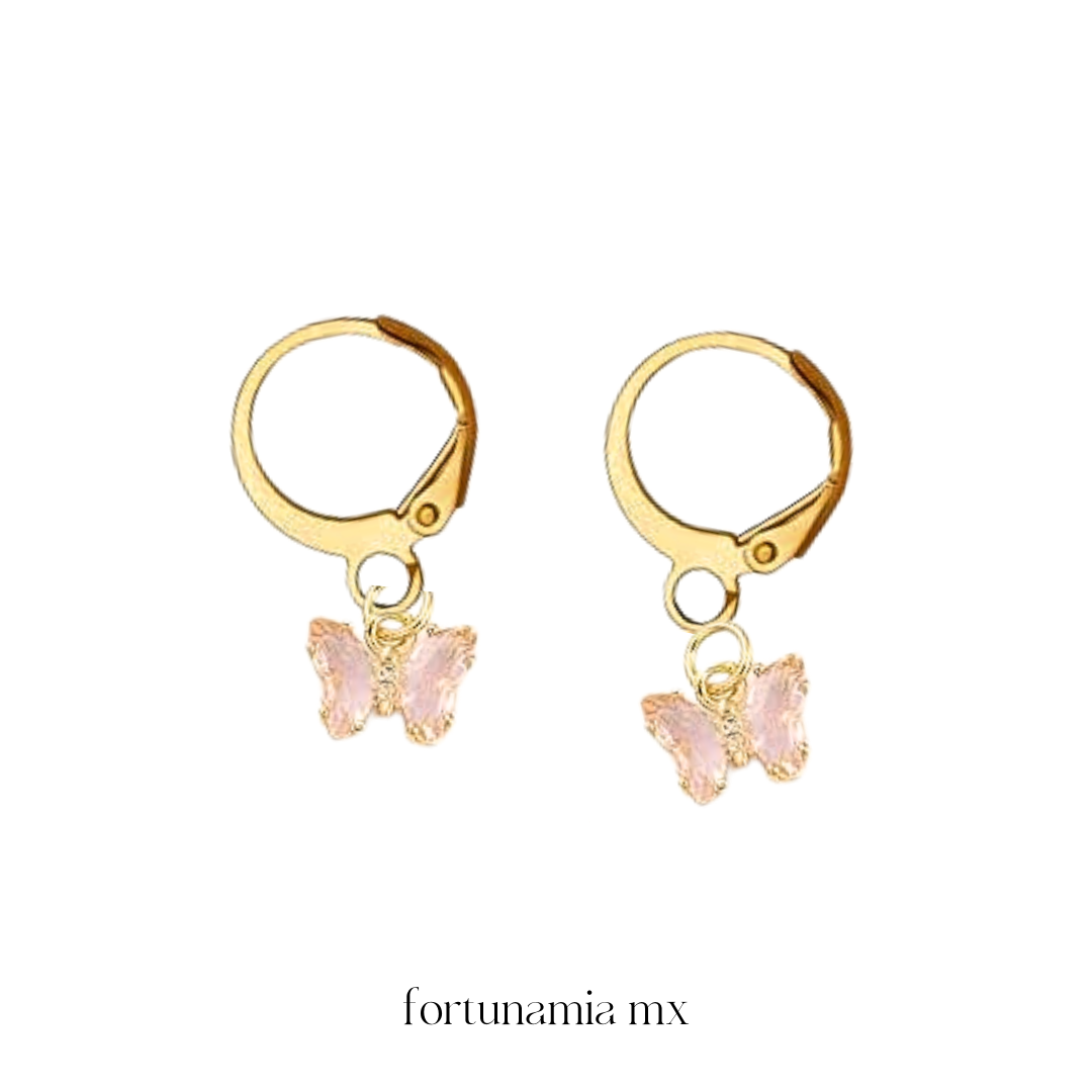 Nude MiniButterfly Earrings