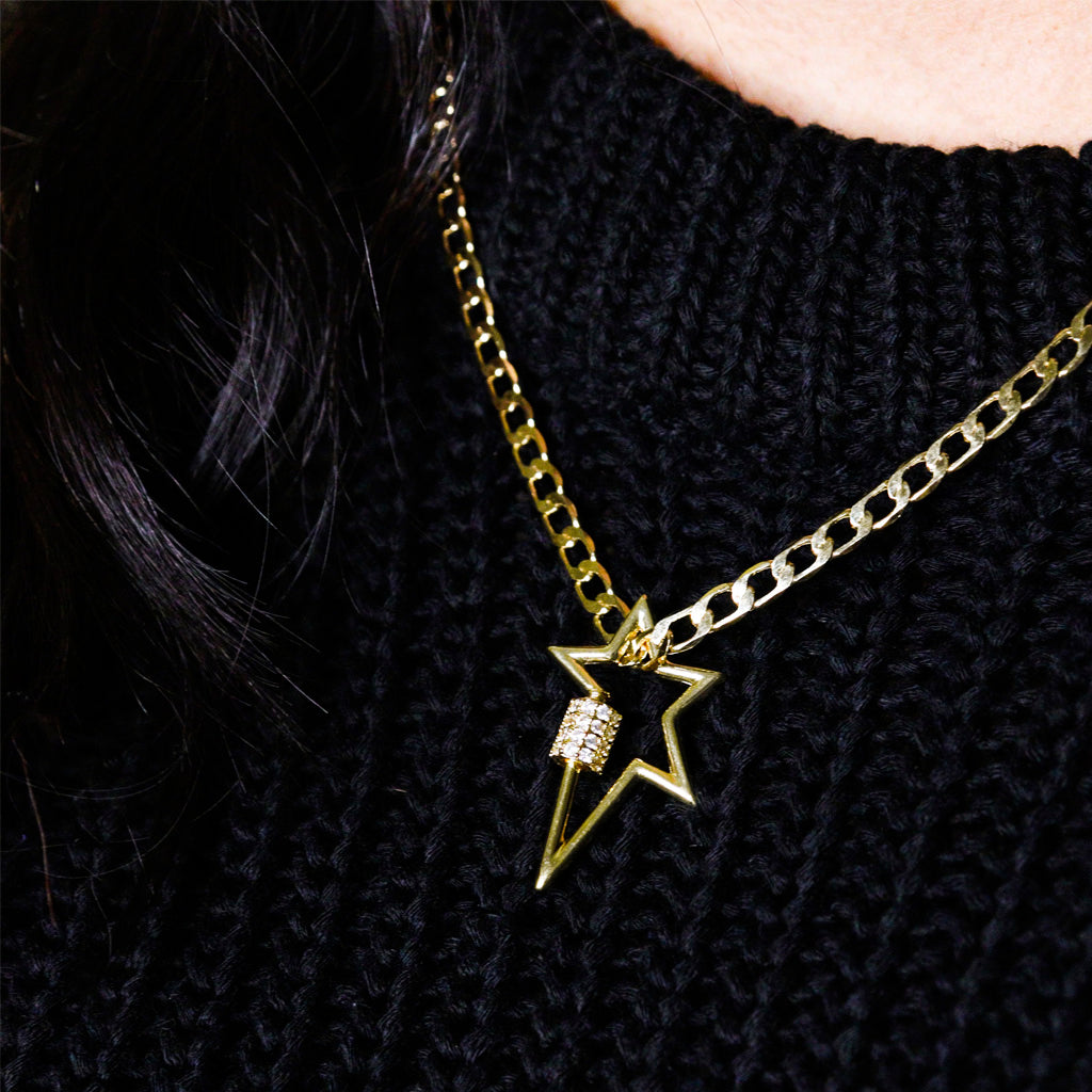 STAR PADLOCK NECKLACE