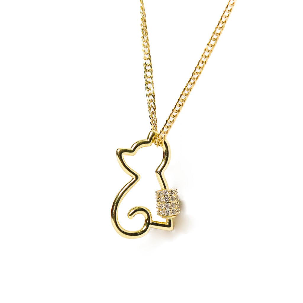 CAT PADLOCK NECKLACE