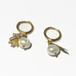 HAMSA DROP PEARL EARRINGS