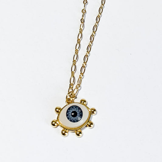 BLUE FORTUNE EYE NECKLACE
