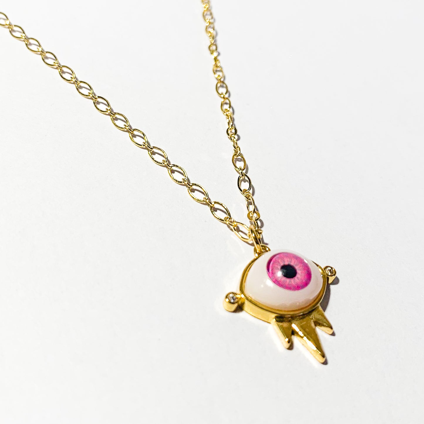 PINK FORTUNE EYE NECKLACE