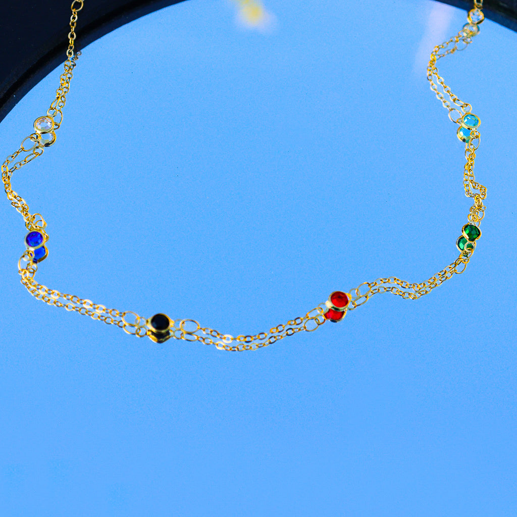 DELICATE RAINBOW NECKLACE